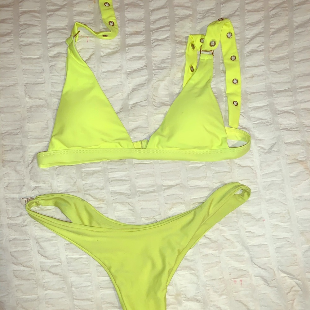 YELLOW ROPE LADDER BIKINI